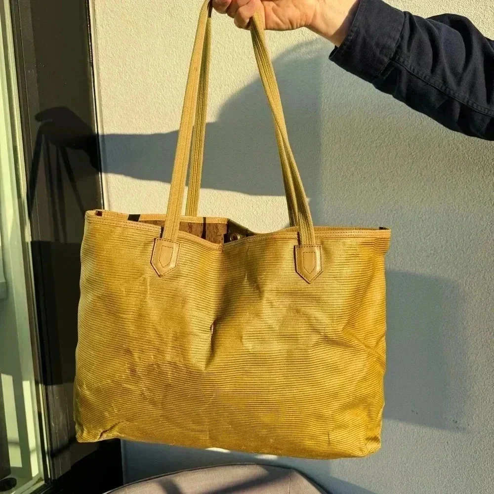 Yes Saint Laurent tote bag gold coated canvas - Picture 3 of 12